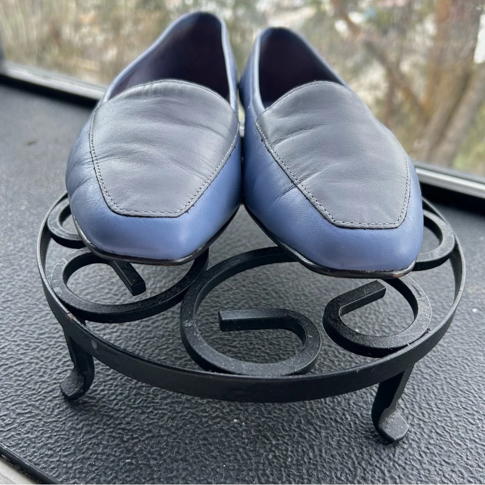 Partners Lea Casual Two Toned Blue & Gray Leather Loafers Women’s Size 10M EUC - Picture 7 of 8